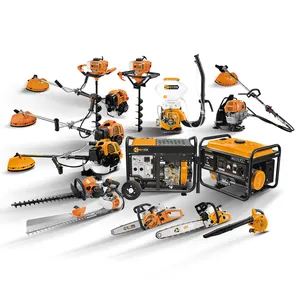 COOFIX electric power tool combo kit gasoline brush cutter chain saw 50cc grass tree trimmer garden cutters petrol wood machine