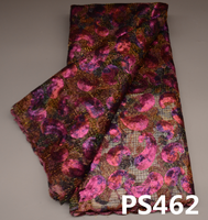 Tissu de dentelle pailletée colorée à vendre