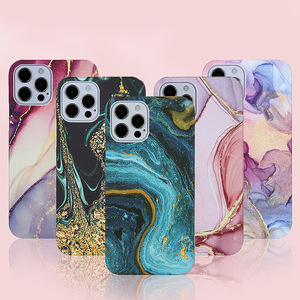 เคสโทรศัพท์ TPU กันกระแทก,เคสโทรศัพท์สำหรับ <span class=keywords><strong>iPhone</strong></span> 14Pro เนื้อหินอ่อนกลิตเตอร์สำหรับ IPhone11 12 13 14Pro Max Plus XR <span class=keywords><strong>XS</strong></span> Max X - Product Image 1