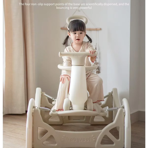 3-en-1 Banane en forme de cheval à bascule pour <span class=keywords><strong>bébé</strong></span> Chaise berçante pour enfants et siège de voiture Jouets pour poussette pour <span class=keywords><strong>bébé</strong></span> - Product Image 3