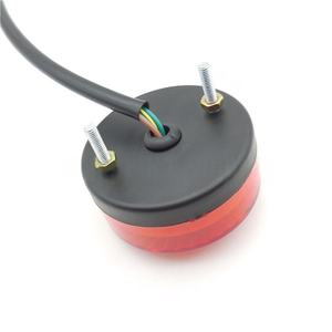 Feu arrière de moto, feu arrière LED modifié pour scooter électrique, feu arrière rond de moto, feu stop LED monoculaire - Product Image 3