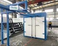 Système de peinture en poudre avec filtre cyclonique, cabine de peinture, four de cuisson électrique ou à gaz pour pièces métalliques