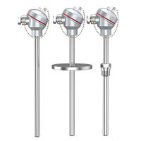 Tête de thermocouple de type K en acier inoxydable, capteur de température industriel en aluminium, boîtier argenté