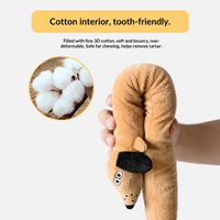 Jouet en peluche flexible pour chien Teckel, interactif et couineur, résistant aux morsures, pour chiens de taille moyenne à grande