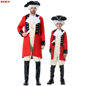 Costume da Reale Britannico per Adulti, Travestimento di Halloween, Uniforme della Guerra Rivoluzionaria, Abbigliamento Coloniale, Costume da George Washington per Uomo - Product Image 1