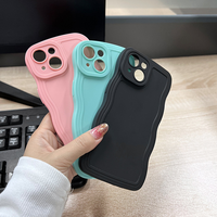 Vente en gros, couleur bonbon, coque arrière antichoc pour téléphone portable, étui TPU Ocean Wave pour iphone 16 15 14 13 12 11 Pro Max 7 8 Plus