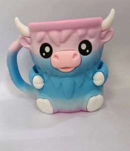 Taza de Agua con Diseño de Animal de Dibujos Animados, <span class=keywords><strong>Ferdinand</strong></span> el Vaca de las Tierras Altas, Portavasos Creativo con Diseño de Vaca, Taza para Café, Leche y Té - Product Image 4
