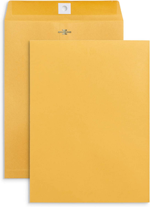 Sobre con cierre de Kraft, bolsa de archivo de papel amarillo reutilizable, embalaje liso para postales, escuela, oficina, almacenamiento de correo, 6x9 - Product Image 4