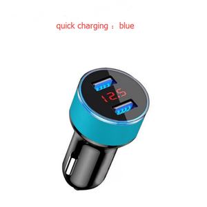 Chargeur de voiture avec affichage numérique, charge rapide, chargeur de voiture multifonction, USB 2 en 1, conversion allume-cigare, aluminium - Product Image 4