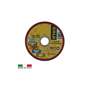 Disco da taglio multiuso per oro 115x1.6x22.23mm per metallo, legno, plastica, piastrelle, alluminio, smerigliatrice angolare - Product Image 2