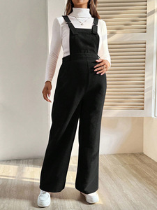 <span class=keywords><strong>Pantalon</strong></span> de maternité tendance automne/hiver 2026, salopette <span class=keywords><strong>ample</strong></span> en velours côtelé à taille élastique pour femmes enceintes - Product Image 2