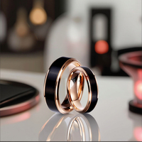 Nouvelle conception, alliance éternelle pour lui et pour elle, ensemble de bagues de mariage en carbure de tungstène