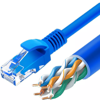 Cable de Conexión Cat6 de Fábrica en CHINA al Mejor Precio, Cable LAN de Cobre Desnudo CCA, Cable de Comunicación Cat6 para Computadora