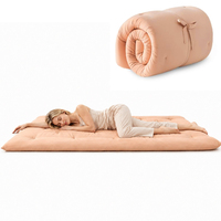 Futón Plegable para Piso, Colchón Portátil, Tatami, Colchoneta para Dormir, Cojín Futón Enrollable para Habitación de Huéspedes o Dormitorio