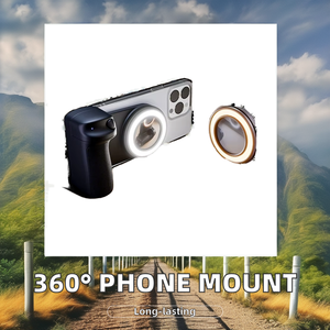 360 độ xoay ABS từ người giữ điện thoại LED flash điều khiển không dây di động du lịch di động máy ảnh kỹ thuật số khung - Product Image 2