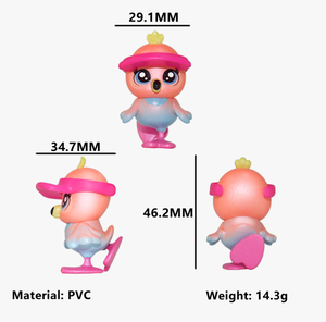 Miniature di Fenicotteri in PVC Personalizzate, Giocattoli Sorpresa in Scatola, Uccelli Cartoon da Collezione, Regalo per Bambini e Feste - Product Image 3