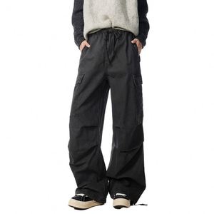 Streetwear poches personnalisé Vintage lavage à l'acide 100% coton adolescents garçons <span class=keywords><strong>pantalon</strong></span> de survêtement hommes noir <span class=keywords><strong>Parachute</strong></span> Cargo <span class=keywords><strong>pantalon</strong></span> - Product Image 1