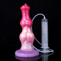 Bunter Silikon-Analdildo mit Riemen, Weicher Flüssigsilikon-Vibrator, Wasserdicht IPX6, Saugnapf, Realistisches Gefühl, für Paare