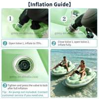 Bateau gonflable électrique motorisé pour piscine d'été en plein air, jet ski gonflable avec propulseur sous-marin pour enfants et adultes