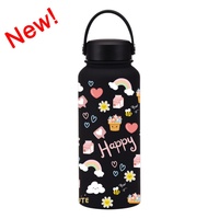 Bouteilles d'eau isothermes de 1L, nouveau style, pour café chaud, produits de sublimation pour fêtes, vente en gros
