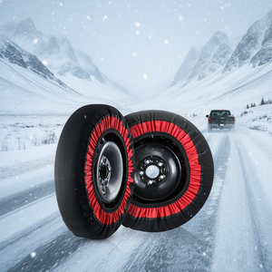 Chaussettes de neige pour pneus de pick-up et SUV 205 225 mm 21 24 pouces, couvre-pneus de traction pour neige, modèle D0100HRSQLJ - Product Image 2