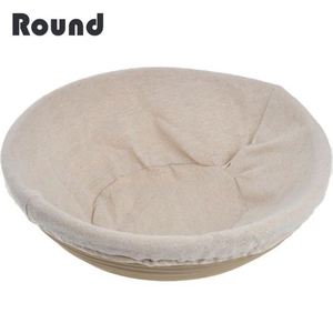 Banneton para Pan de 10 Pulgadas, Set de Fermentación Ovalado con Forro, <span class=keywords><strong>Molde</strong></span> <span class=keywords><strong>Redondo</strong></span> de 22.8 cm, Cesta de Ratán para Repostería y Freidora de Aire - Product Image 2