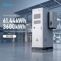 Borne de recharge commerciale Deye 60 kWh pour véhicules électriques avec stockage de batterie hybride ESS pour parking, station de charge de flotte et équilibrage de charge