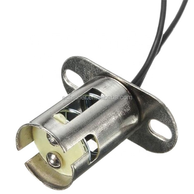 Hot Sale B15D Flat Foot Lamp Holder Base Lamp Socket