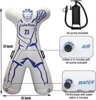 Mannequin gonflable personnalisé de lacrosse pour gardien de but et défenseur, double impression, bloqueur de tir, entraînement de maniabilité