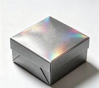 Pigment de revêtement métallique holographique gris moyen GUANZUN en vrac, poudre de 5 à 100 microns pour sérigraphie et arts graphiques