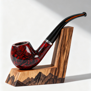 कारखाने प्रत्यक्ष राल लकड़ी धूम्रपान पाइप के लिए पोर्टेबल हाथ से बने पाइप पोर्टेबल खाली सिगरेट ट्यूब तंबाकू पाइप के लिए - Product Image 1