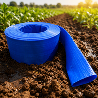 Tuyau plat en PVC haute pression de 3 pouces, irrigation agricole, flexible, léger, anti-UV, durable, pour le refoulement d'eau