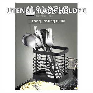 Support de rangement moderne en fer forgé pour ustensiles de cuisine, porte-ustensiles en métal, organisateur pour baguettes et cuillères, égouttoir pour vaisselle et évier - Product Image 3