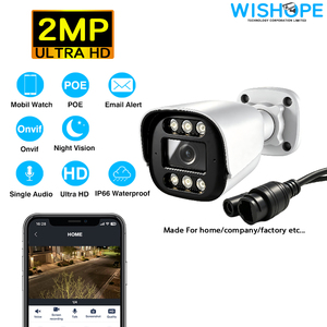 Caméra CCTV Wishope 2MP avec vision nocturne, détection humaine, caméra IP, étanche IP66, système de caméra de sécurité pour la maison/entreprise/usine - Product Image 1