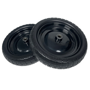 13 Inch Airless Solid Pu Foam Wheel With Ball Bearing <b>For</b> <b>Tool</b> <b>Cart</b> 200kg Load Capacity - Product Image 3