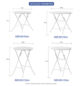 <span class=keywords><strong>Table</strong></span> de bar pliante en plastique en gros d'usine de haute qualité Portable pliant <span class=keywords><strong>Cocktail</strong></span> pour événement de fête <span class=keywords><strong>Table</strong></span> de bar extérieure <span class=keywords><strong>Table</strong></span> haute - Product Image 4
