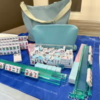 Collection de Noël Vintage et Rétro : Ensemble de Mahjong Classique et Élégant pour Cadeaux et Objets de Collection