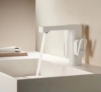 Robinet de salle de bain intelligent sans contact FEIDU avec affichage numérique LED, mitigeur de lavabo automatique en laiton à capteur pour toilettes commerciales