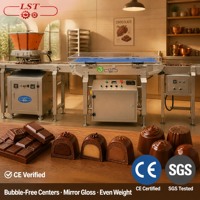 Machine à chocolat à haute précision avec contrôle de température, chauffage pour moule, système de dépose monodose pour confiserie 220V