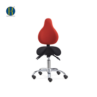 Chaises de bureau de tabouret de siège de selle ergonomique à dossier haut de couleur différente