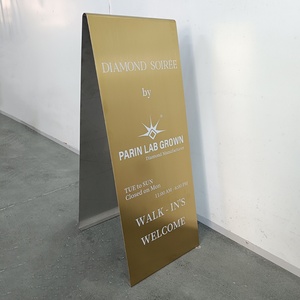 Factory Price A-Frame Stand Sign Board Outdoor Indoor Business Sign Pavement a Frame Sidewalk Signs - Product Image 1