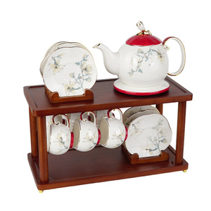 Chinese Style Luxury <b>Tea</b> Set 2026 New Ceramic Water Cups Home Living Room Teacup Gift <b>Box</b> For Elders - Product Image 5