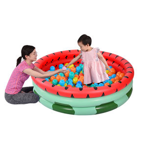 <span class=keywords><strong>Piscina</strong></span> infantil inflable de PVC con 3 anillos de sandía para niños, <span class=keywords><strong>piscina</strong></span> infantil de hamburguesas, venta al por mayor - Product Image 3