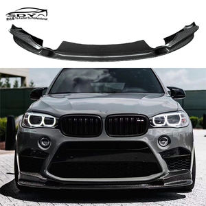 F85 X5M F86 X6M serat karbon 3D, bibir depan sekop depan gaya 3D untuk BMW F85 X5 <span class=keywords><strong>M</strong></span> F86 X6 <span class=keywords><strong>M</strong></span> - Product Image 1