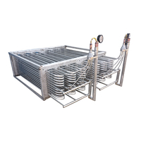 Serpentín de enfriamiento de acero inoxidable soldado con precisión de larga duración para jugo/cerveza/leche, tipo intercambiador de calor