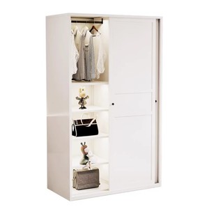 Grande capacità in acciaio MDF porta scorrevole Design moderno <span class=keywords><strong>per</strong></span> bambini in ferro guardaroba <span class=keywords><strong>per</strong></span> la casa camera da letto 60CM selezione esclusiva - Product Image 4