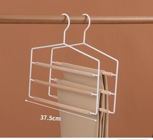 Venta al por mayor 3 capas Space Saver Veil Holder Shawl Hanger Wood Metal Bufanda Perchas Display - Product Image 6