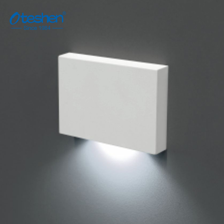 Oteshen Водонепроницаемый IP65 светодиодный 1 Вт ступенчатый квадратный светильник для лестницы комнатный Уличный настенный светильник угловой светильник