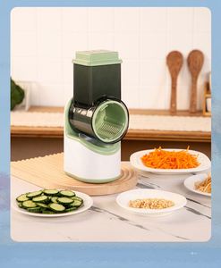 Factory Price 6in1 Stainless Steel <b>Vegetable</b> Cutting Automatic Shredding Slicer Large-Capacity Rotary Grater Masher <b>Vegetable</b> - Product Image 6