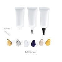 Tube souple blanc personnalisé avec logo, 5g, 10g, 20g, en forme de balle, pour sérum, huile essentielle, sous-emballage cosmétique